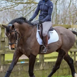 LeMieux - Tapis de selle Square Mixte Coton Blanc Best