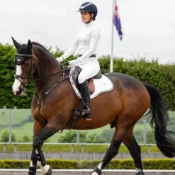 LeMieux - Tapis de selle Square Mixte Loire Blanc Discount