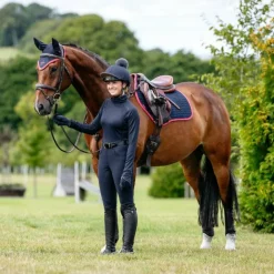 LeMieux - Tapis de selle Square suédine / cranberry Marine Sale