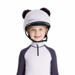 LeMieux - Toque de casque doubles pompons amovibles enfant Mini lilac Violet