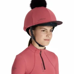 New LeMieux - Toque de casque à pompon amovible Classique cranberry Rose