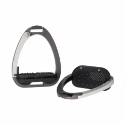 Best LeMieux - Étriers de sécurité Vector Balance carbon/ argent Gris