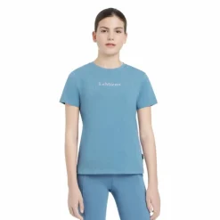 Outlet LeMieux - T-shirt enfant Classique Junior Young Rider Ice blue Bleu