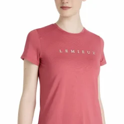 LeMieux - T-shirt manches courtes femme Sport cranberry Rose Outlet