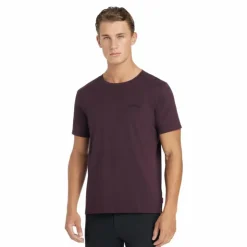 Discount LeMieux - T-shirt manches courtes homme damson Bordeaux