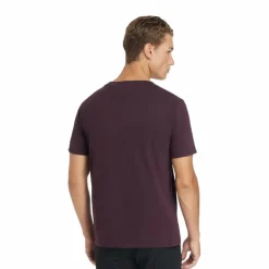 Discount LeMieux - T-shirt manches courtes homme damson Bordeaux