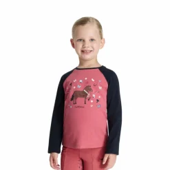 New LeMieux - T-shirt manches longues enfant Chancer Mini Jamie cranberry Rose
