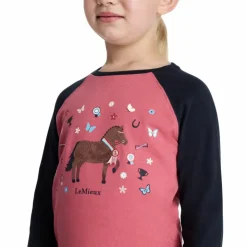 New LeMieux - T-shirt manches longues enfant Chancer Mini Jamie cranberry Rose