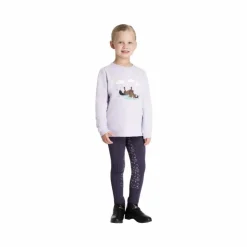 LeMieux - T-shirt manches longues enfant Mini Poppy lilac Violet Hot