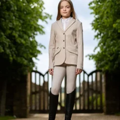 LeMieux - Veste de concours fille Young Rider Kennedy stone Beige Hot