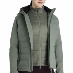 New LeMieux - Veste femme hybride imperméable Brooke rosemary Vert