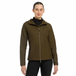 LeMieux - Veste manches longues softshell femme Charlotte alpine Marron Outlet
