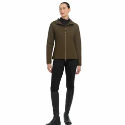 LeMieux - Veste manches longues softshell femme Charlotte alpine Marron Outlet