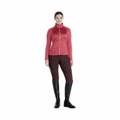 Hot LeMieux - Veste matelassée zip intégral femme Dynamique cranberry Rose