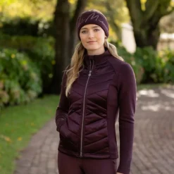 Sale LeMieux - Veste matelassée zip intégral femme Dynamique damson Bordeaux