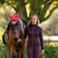 Sale LeMieux - Veste matelassée zip intégral femme Dynamique damson Bordeaux