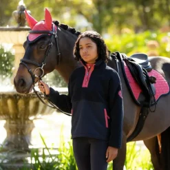 Discount LeMieux - Veste polaire enfant Young rider Tammy Teddy Marine