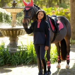 Discount LeMieux - Veste polaire enfant Young rider Tammy Teddy Marine