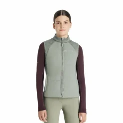 LeMieux - Veste sans manches d’entraînement enfant Young Rider Pammy rosemary Vert