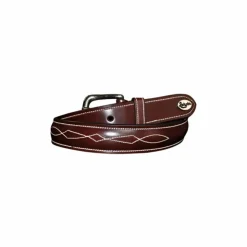 Lexington - Ceinture surpiquée Marron New