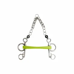 Metalab - Mors Pelham Flexi Soft droit branches courtes vert