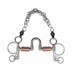 Discount Metalab - Mors pelham passage de langue rouleaux en cuivre