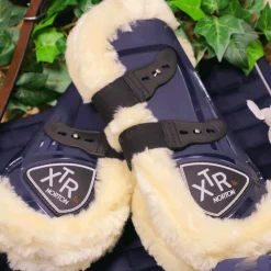 New Norton - Guêtres cheval XTR à boutons mouton marine x2