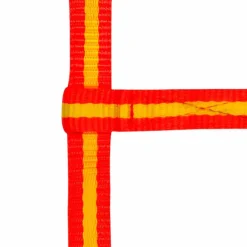 Norton - Licol foal reglable rouge/jaune Outlet