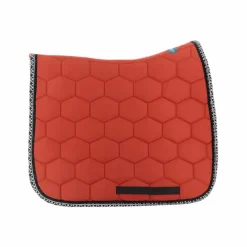 Oxxer - Tapis de dressage Monogramme terracotta Rouge Hot