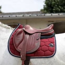 Online Oxxer - Tapis de selle Intemporel Bordeaux