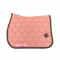 Oxxer - Tapis de selle Monogramme noir/ vieux Rose Sale