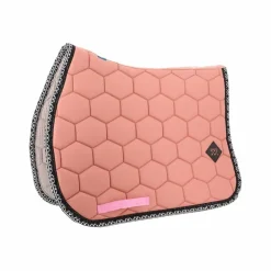 Oxxer - Tapis de selle Monogramme noir/ vieux Rose Sale