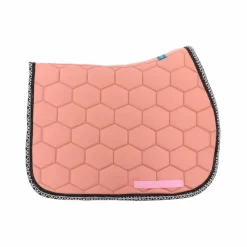 Oxxer - Tapis de selle Monogramme noir/ vieux Rose Sale