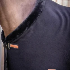 Paddock Sports - Couverture polaire Diagonal Noir Discount