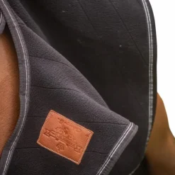 Paddock Sports - Couvre-reins polaire Diagonal Noir Hot