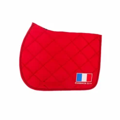 Clearance Paddock Sports - Tapis de selle Prems logo France Rouge