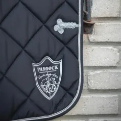 Paddock Sports - Tapis de dressage prems écusson Noir Clearance