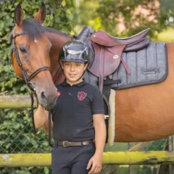 Paddock Sports - Tapis de selle Wooltouch Gris Best