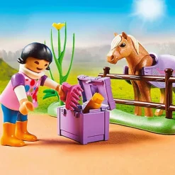 Clearance Playmobil - Cavalière et poney islandais