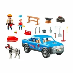 Playmobil - Maréchal-ferrant et véhicule