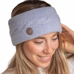 Pénélope - Bandeau tricoté femme Mel bering sea Bleu Hot