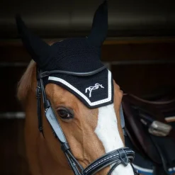 Pénélope - Bonnet point sellier fly coton Noir Hot