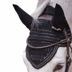 Online Pénélope - Bonnet pour chevaux New Strass Noir
