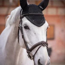 Online Pénélope - Bonnet pour chevaux New Strass Noir