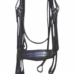 Pénélope - Bride Point Sellier avec rênes Noir