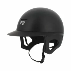 Pénélope - Casque d'équitation visière polo mat X Freejump Noir Hot