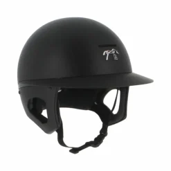 Pénélope - Casque d'équitation visière polo mat X Freejump Noir Hot