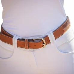 Online Pénélope - Ceinture femme Pearlog cognac/ caramel Marron