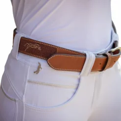 Online Pénélope - Ceinture femme Pearlog cognac/ caramel Marron
