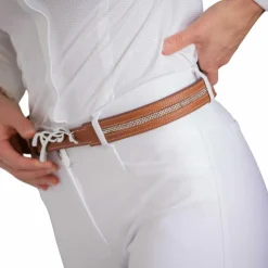 Best Pénélope - Ceinture signature Strass cognac Marron